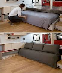 Disappearing Bed For Tiny Flat Rolls Under Kitchen Floor Space Saving Beds Tiny Apartment Bed Design
