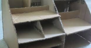 Great organizing ideas & tutorial to declutter your home. Cardboard Desk Organizer Desk Organization Diy Cardboard Storage Diy Cardboard