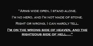 Wrong Side Of Heaven Fivefingerdeathpunch Ffdp Song Quotes Song Lyric Quotes I Stand Alone