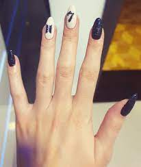Bts Nails Army Nails Blue Acrylic Nails Retro Nails