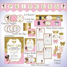 Princess Baby Shower Decorations Pink Gold Nepheryn Party