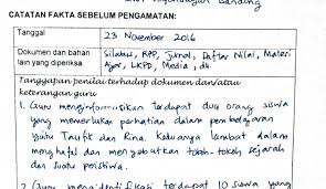 Sesuai dengan kaidah yang berlaku. Contoh Catatan Fakta Pkg Penilaian Kinerja Guru 360 Derajat Bersamaguru Com