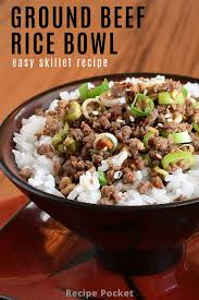 Easy Korean Ground Beef Rice Bowl On The Table In 20 Min Recipe In 2020 Beef Rice Bowl Recipe Ground Beef Rice Beef And Rice