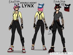 Battle royale, that could be unlocked at tier 1 of the season 7 battle pass. Skin Concept Double Agent Lynx Fortnitebr