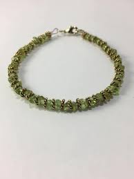 Handmade Genuine Peridot Gemstone Bracelet Peridot Jewelry August Birthstone Jewelry Peridot Bracele Peridot Bracelet August Birthstone Jewelry Peridot Jewelry