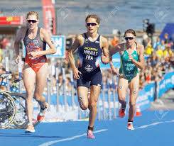 In the women's race the home athlete casillas garcía will have to defend the podium from the beautiful french beaugrand and periault, the powerful american rappaport, the italian olmo of the carabinieri team, the belgian claire mitchel, 3rd at the 2019 european championships, the ukranian yuliya yelistratova multiple winner of triathlon rankings, the japanese takahashi 2018 winner of the. Stockholm Aug 26 2017 Female Triathlete Brown Periault And Stock Photo Picture And Royalty Free Image Image 85872998