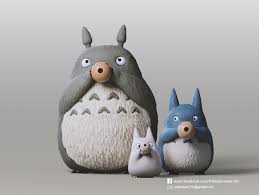 Название (англ.) my neighbor totoro. Totoro Family My Neighbor Totoro By Patrickart Thingiverse
