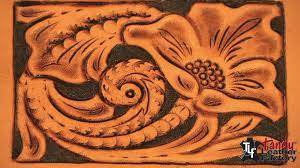 Antique brass western floral engraved leather craft conchos. Tooling Patterns Leather Craft Leather Tooling Patterns