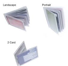 The clear card sleeves allow you to view the information without removing the card. Men S Wallets Blue Plastic Credit Card Holder Inserts Or Business Card Wallet Landscape Zulegers