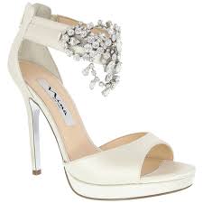 Nina Fabiola Ivory Jolie Satin By Nina Shoes Bridal Shoes Bling Shoes Bride Shoes