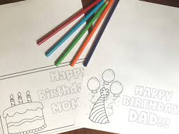 Fold it in half along the line, write in your own special message and then place it in one of our printable envelopes (there's also a picture on the envelope to color). Free Printable Birthday Cards To Color Six Clever Sisters