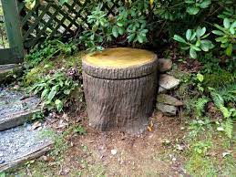 Weatherproof, rustic, natural looking deck & patio decor. Boone Tree Stump Well Pump Cover Rustic Garden Charlotte By Hand Stone Construction Hardscapes Houzz