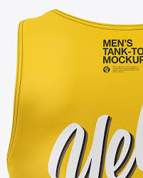 These tank top mockups help you and your clients to see how it looks in real environment. Men S Tank Top Mockup In Apparel Mockups On Yellow Images Object Mockups
