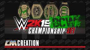 WWE 2K19 BCW CHAMPIONSHIP-SET | CREATION | CatchoMania - YouTube