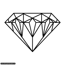 Free Coloring For Window Color Pictures And Images For Tracing And Coloring Diamond Drawing Shape Coloring Pages Coloring Pages