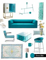 This rich enveloping shade embodies depth and warmth; Modern Home Decor Ideas In The Ocean Blue Color Trend 2021