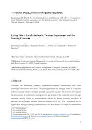 We did not find results for: Pdf Living Like A Local Authentic Tourism Experiences And The Sharing Economy