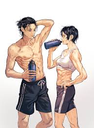 Maybe you would like to learn more about one of these? Messy Hair Tied Hair 6 Pack Abs Biceps Small Boobs Thighs Belly Button Sideboob Nipples Bare Shoulders Parted Lips Hair In Face Black Eyes Gray Eyes Short Hair Long Hair Curvy Hands On