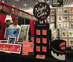 176 Likes 10 Comments Limited Run Super Fun Nightcakepress On Instagram Night Cake Is All Set Up At My Theb Artist Alley Craft Booth Vendor Displays