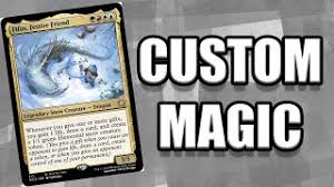 Select the 4/4 text on the bottom of the card and replace with the power and toughness of the card if applicable. Custom Magic Cards Magic The Gathering Custom Mtg Card Review Youtube
