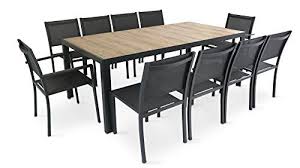 Codes promo, ventes flash, livraison offerte, trouvez le produit de vos rêves à prix réduit ! Oviala Salon De Jardin 8 Places Aluminium Et Ceramique Table Outdoor Tables Patio Design