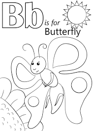 Alphabet, animals,trees, flowers, cats, dogs. Letter B Coloring Pages Free Printable Coloring Pages For Kids