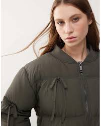 Collusion Gewatteerd Puffer Jack Met Strikdetail in het Groen