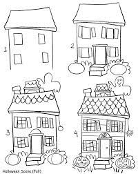 Welcome To Dover Publications Easy Drawings Halloween Drawings Haunted House Drawing