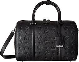 Unsere kollektion mit schultertaschen für damen präsentiert sich in klassischem visetos sowie mit nieten. Mcm Damen Handtasche Essential Boston Med Schwarz Amazon De Schuhe Handtaschen