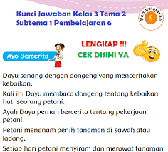 Lengkap Kunci Jawaban Kelas 3 Tema 2 Subtema 1 Pembelajaran 6 Kunci Jawaban Tematik Lengkap Terbaru Simplenews