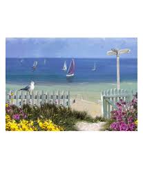 Beach theme footprints in the sand jigsaw puzzle. Coastal Path Seascape 1000 Piece Jigsaw Puzzle Cancer Research Uk Online Shop