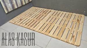 Kayu palet sangat kasar, jadi beberapa pengamplasan mungkin diperlukan. Bikin Alas Kasur Dari Kayu Pallet Versi Ceper Youtube