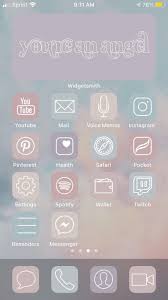 Angelic Feels Ios 14 App Icons Ios14 Aesthetic App Icon Pack Shortcuts Widget Ios Icon Pack Iphone Icons Ios 14 Homescreen In 2020 Widget Icon Iphone Wallpaper App App Icon