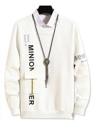 Pocket Design Letter Print Casual Sweatshirt Hoodies Sweatshirts Hoodies Men Casual Sweatshirt Mens Sweatshirts Hoodie