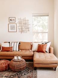 Welcome At Home With August Sage Founder Lily Lei In 2020 Leather Couches Living Room Brown Leather Couch Living Room Boho Living Room