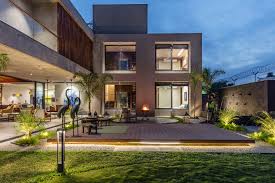 Modern villa landscape | interior design ideas. A Modern Villa With Cantilever Slabs And Glass Facades Vpa The Architects Diary
