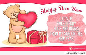 Hugs And Kisses New Year Card Happy New Year Quotes New Year Love Messages Happy New Year Message