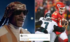 Snoop Dogg drops original verse for Monday Night Football theme song to mark  Eagles and Chiefs' Super Bowl rematch sending NFL fans wild: 'He's the real  GOAT'