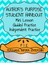 Authors Purpose Activities