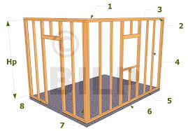 Les Differents Elements Qui Constituent Une Ossature Bois A Plateforme Ossature Bois Construction Bois Plan Cabane En Bois
