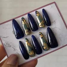 Submitted 2 years ago by tinybabbit. Navy Blue Long Nails Press On Nails Fake Nails Full Cover Short False Nails Acrylic Nail Art Health Beauty Hand Foot Care On Carousell