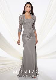 Montage By Mon Cheri 116944 Grey Mother Of The Bride Dress Mother Of Groom Dresses Evening Gowns Formal Mob Dresses