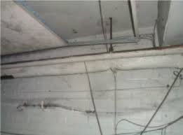 Asbestos fibers on plaster ceilings. Bath Press Hereford Asbestos Services