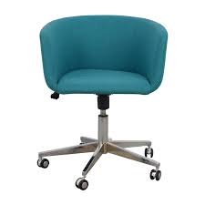 37 Off Cb2 Cb2 Teal Desk Chair With Castors Chairs Turquoise is not light blue, it is not teal (although it is a close cousin) and it is not aqua — it's a mixture of light blue and green.