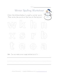 Practice and develop maths, english, science, evs, language reading grammar and writing skills using our free printable worksheets. Winter Spelling Worksheet Help Kids Practice Spelling Www Allkidsnetwork Com Spelling Worksheet Winter Worksheets For Kids Worksheets
