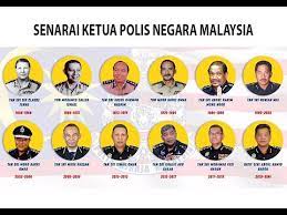 Saya tidak boleh berdiam diri. Senarai Ketua Polis Negara Malaysia Youtube