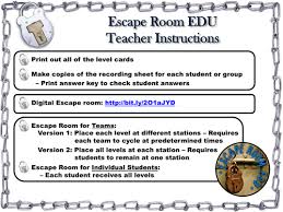 Misinformation escape room this project designs and studies the impact of escape rooms as a mechanism for learning about and developing resilience towards misinformation. Electron Configuration Escape Room Teaching Resources