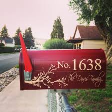 The tall home address numbers are easy to apply decal or can be on a house number plaque. 22 Mailbox Numbers Ideas Mailbox Mailbox Numbers Mailbox Decals