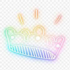 Rainbow Led Light Crown Png Neon Doodle Free Image By Rawpixel Com Paeng Crown Png Rainbow Led Free Illustrations