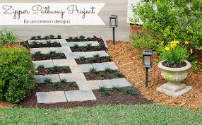 For more projects to beautify your yard, see our hardscapes installation. Creating A Paver Stone Zipper Pathway With Home Depot Digin